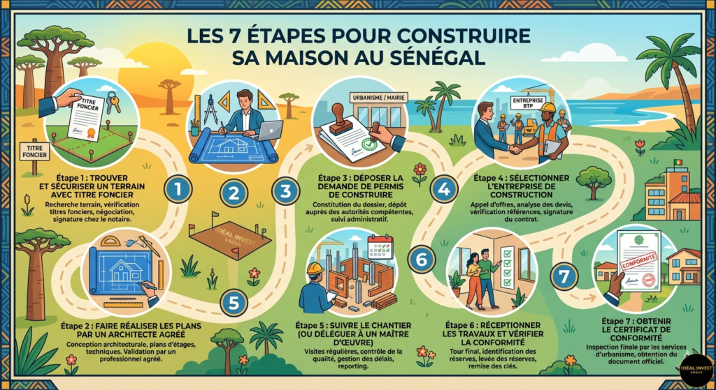 Les 7 étapes pour construire sa maison au Sénégal